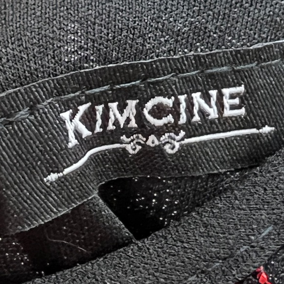 Vintage Kim Cine Club Exotic Dancer Red Lace Dress - Picture 4 of 4